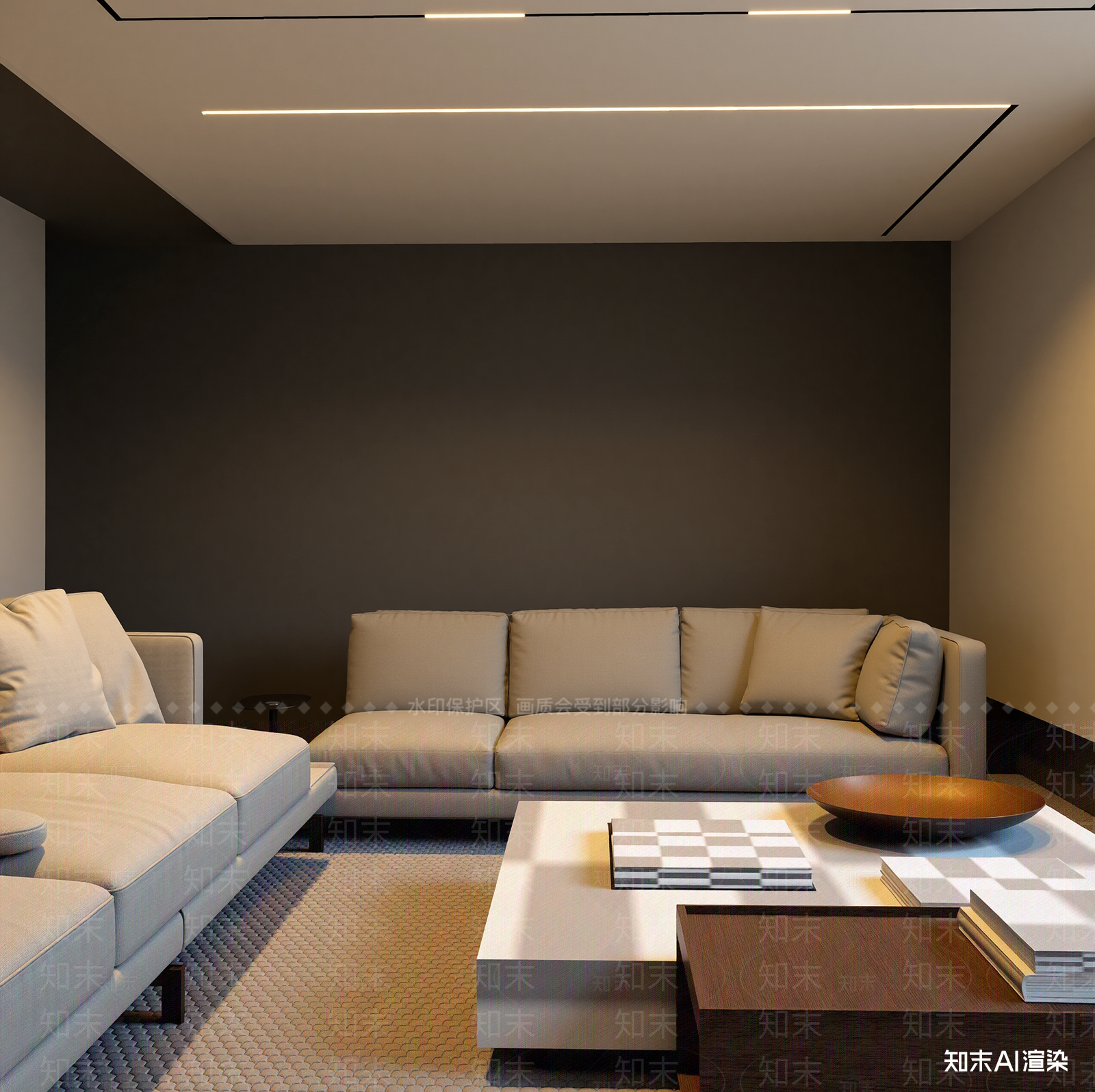 现代家居客厅3D模型下载【ID:1221439895】