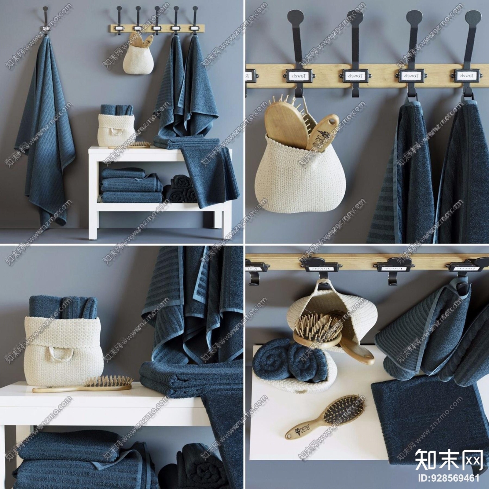 现代卫浴用品3D模型下载【ID:928569461】