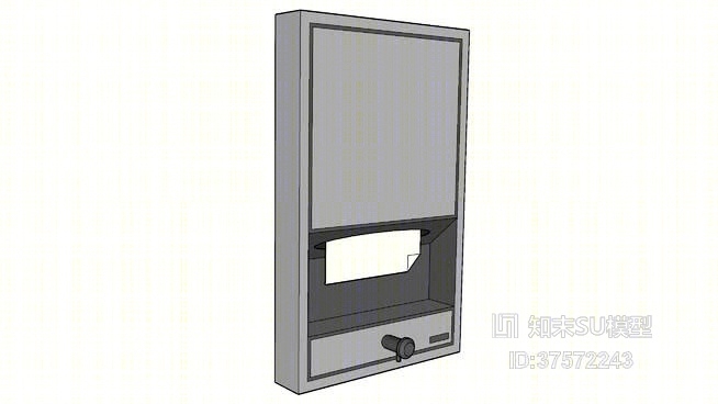 纸巾盒SU模型下载【ID:319278831】