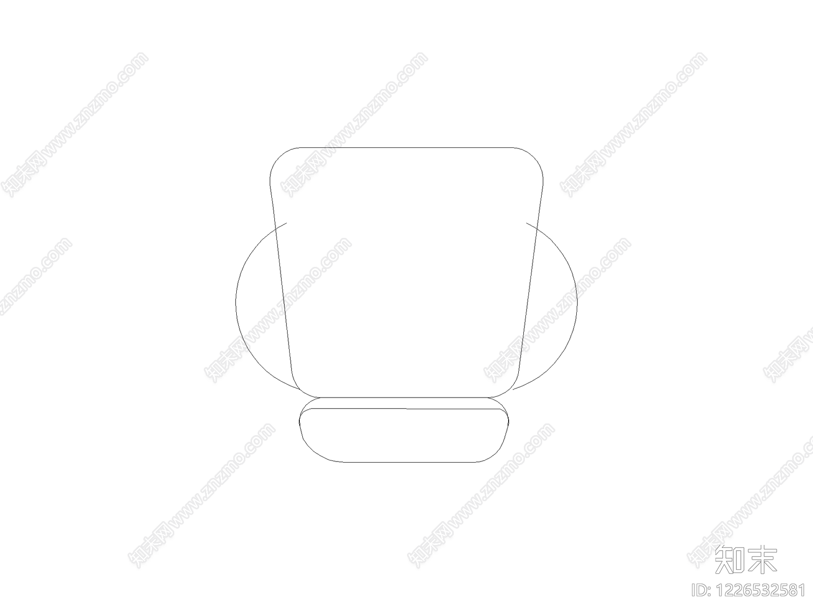 现代椅子CAD图纸