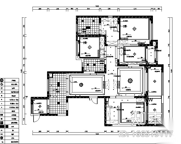 简约美式风样板房设计施工图（附效果图）cad施工图下载【ID:166519117】