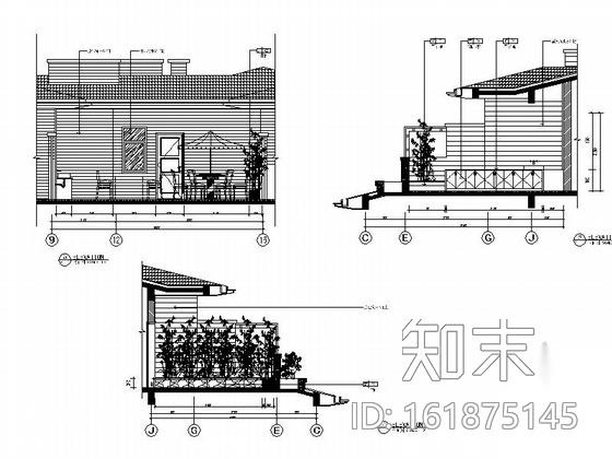 [重庆]花园洋房叠拼别墅室内装修CAD施工图（含效果）cad施工图下载【ID:161875145】