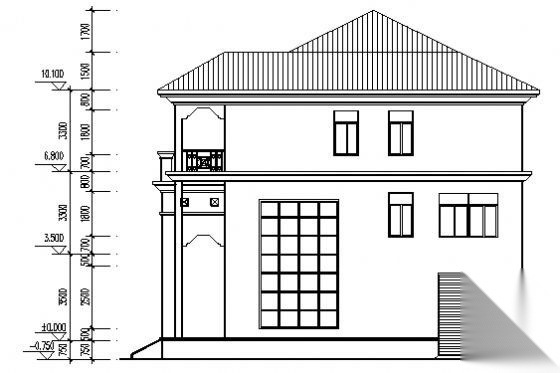 景湖花园某三层别墅建筑方案图cad施工图下载【ID:149923182】