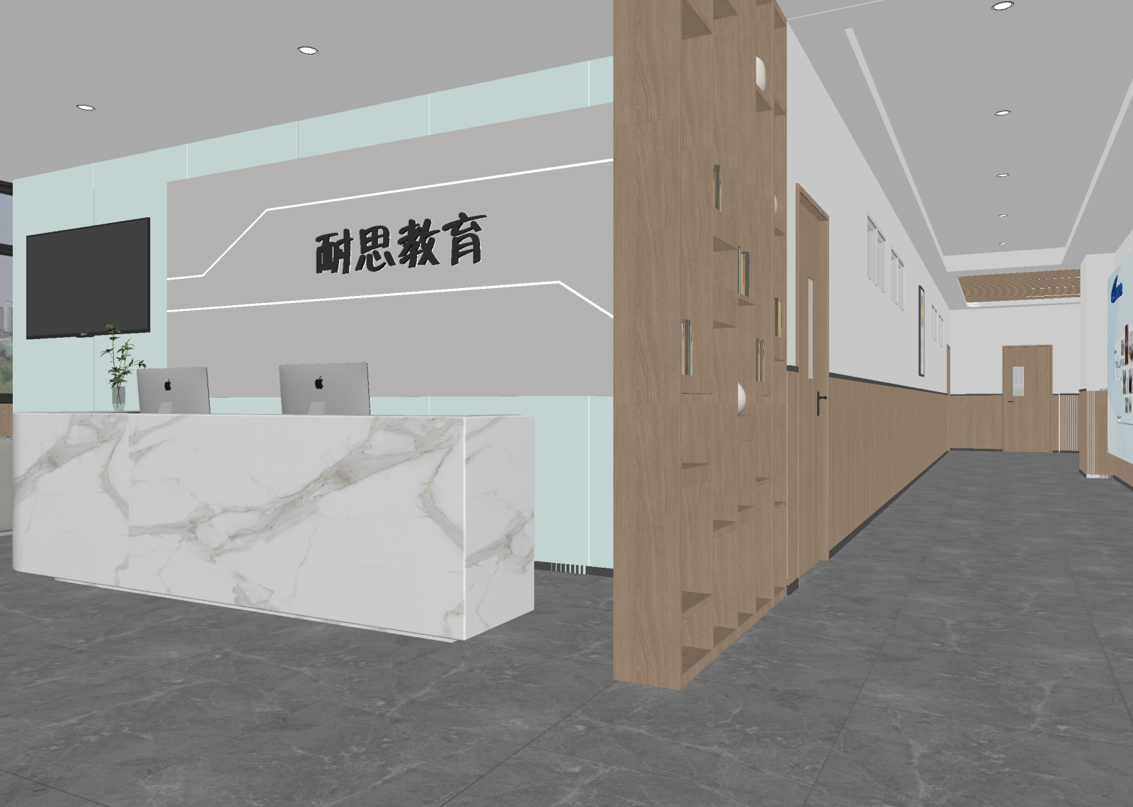 现代接待室3D模型下载【ID:1214425543】