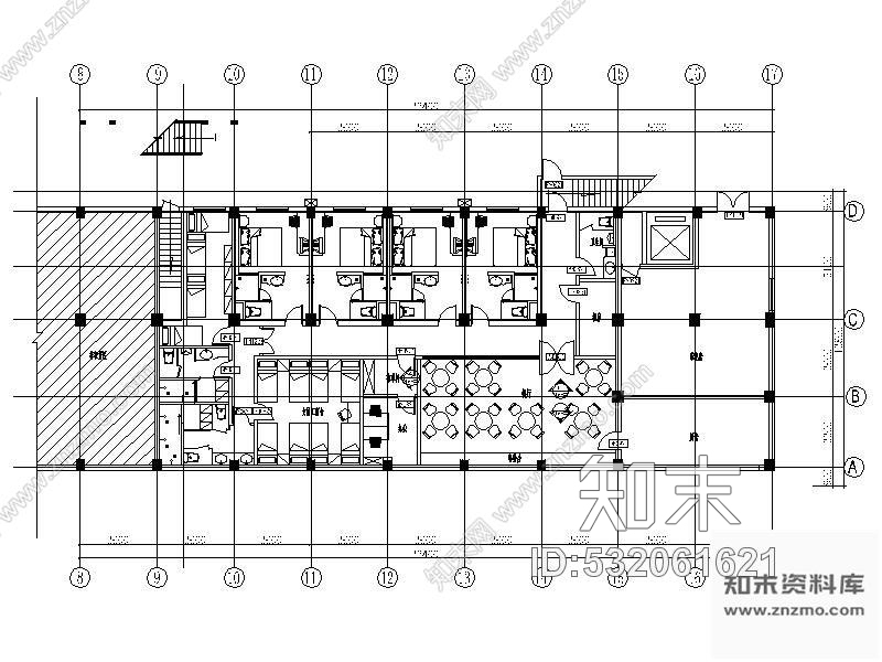 施工图厦门某知名连锁酒店装修图cad施工图下载【ID:532061621】