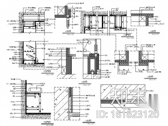 [广东]官宅双层别墅室内装饰设计CAD施工图cad施工图下载【ID:161823120】