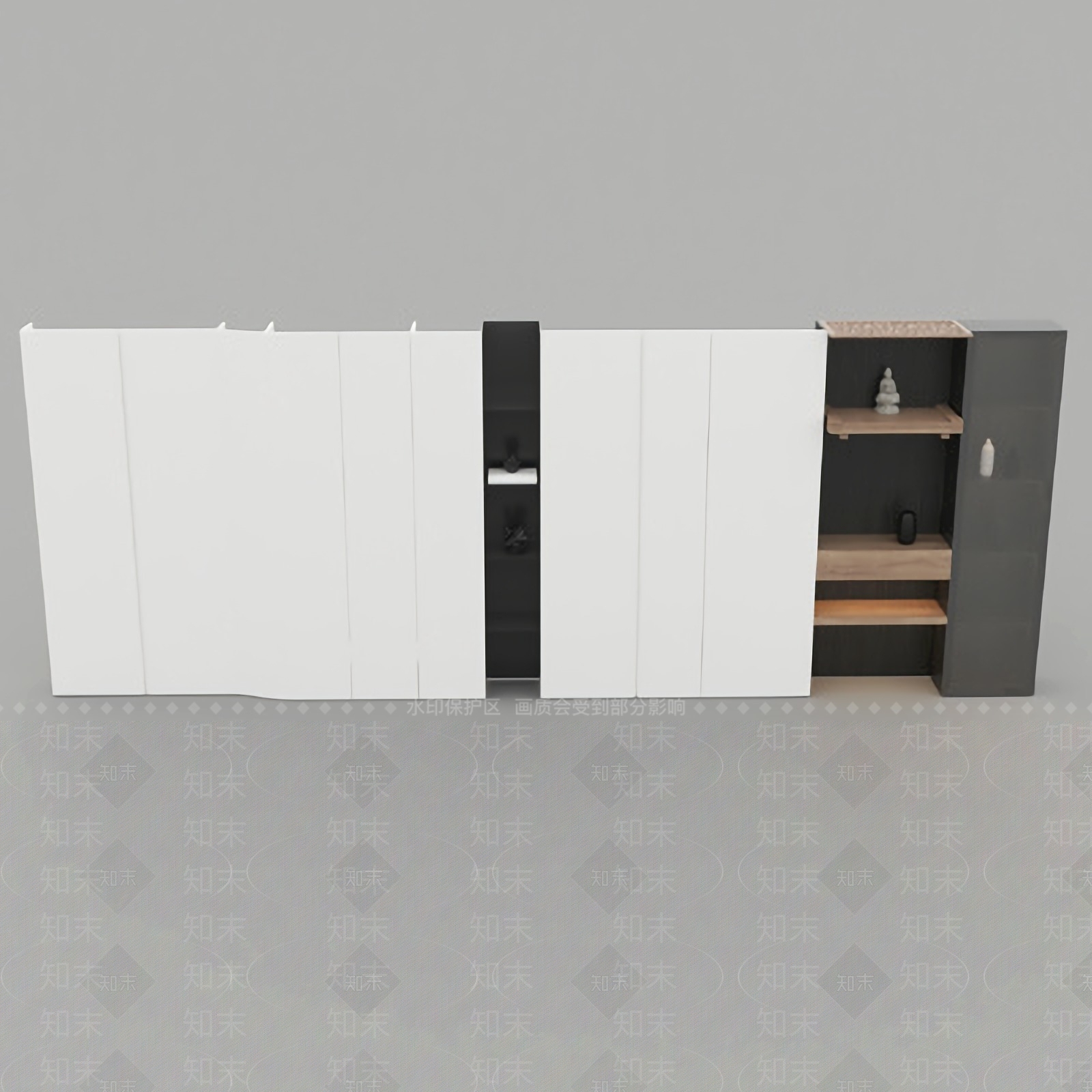 现代装饰背景墙免费3D模型下载【ID:1123748924】