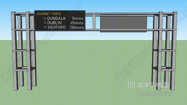 电子高速公路龙门标志SU模型下载【ID:930820628】