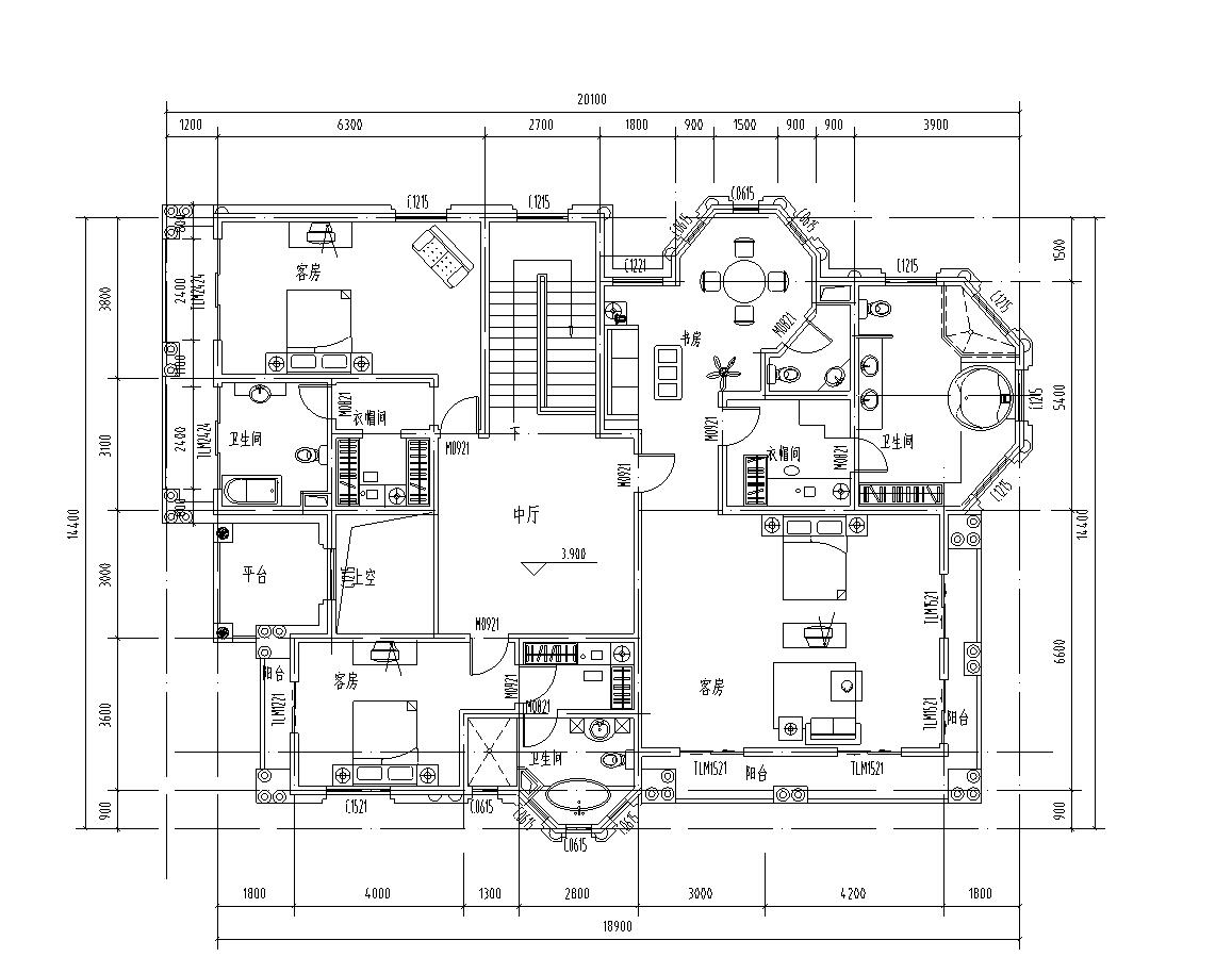 二层B1型别墅建筑设计文本（包含效果图）施工图下载【ID:168120165】