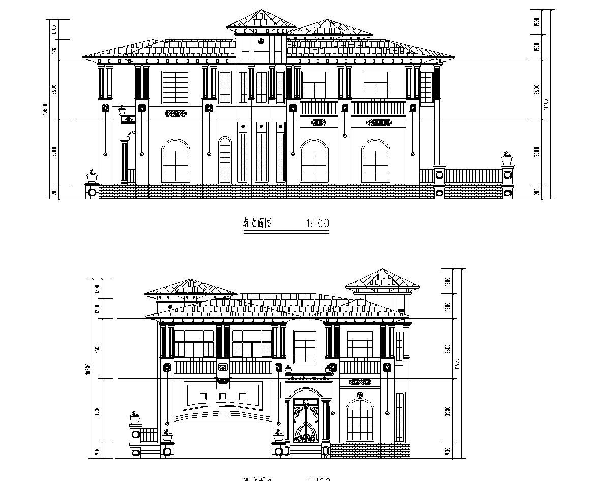 二层B1型别墅建筑设计文本（包含效果图）施工图下载【ID:168120165】