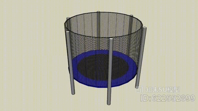 蹦床SU模型下载【ID:622552899】
