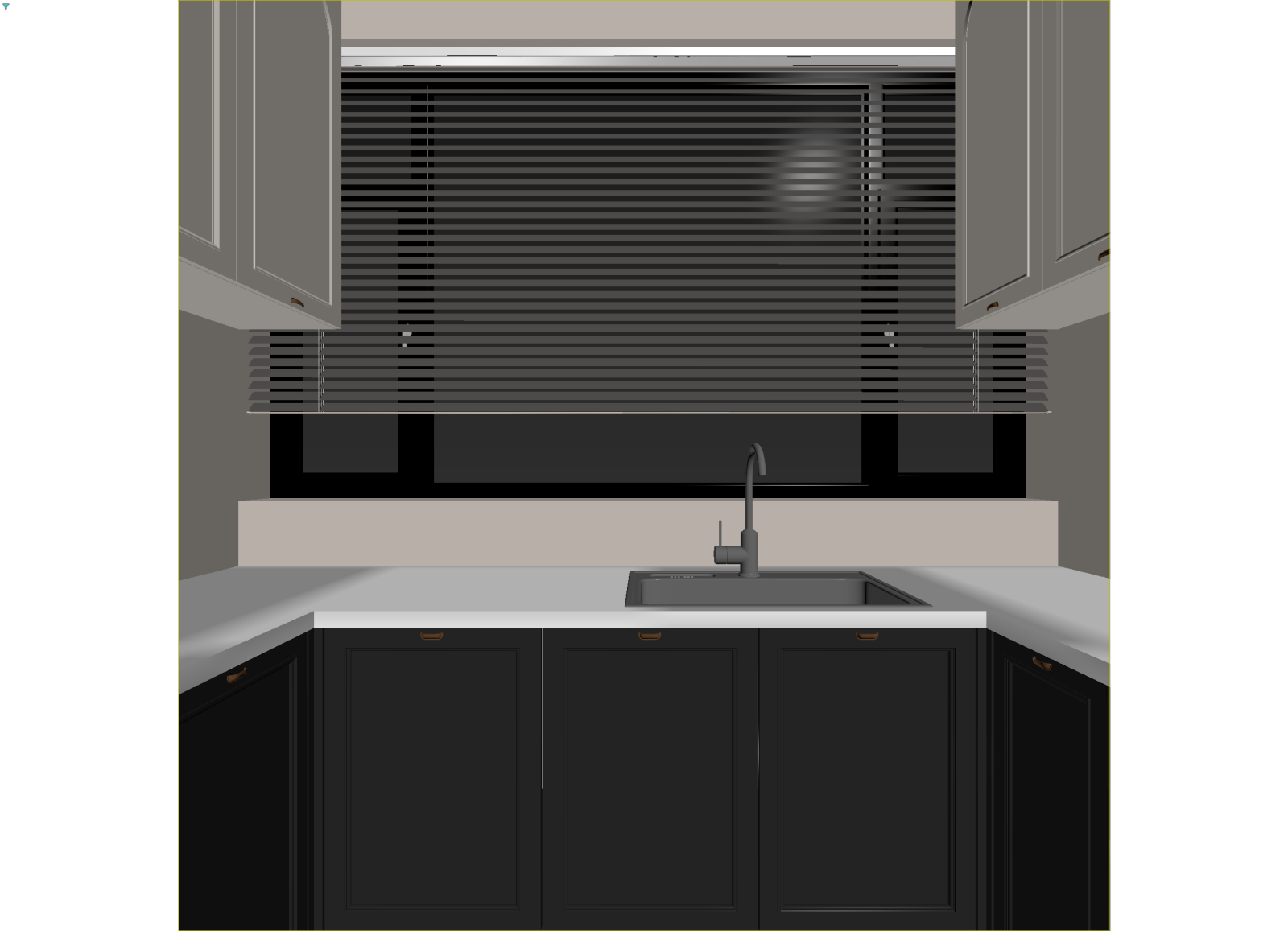 法式封闭式厨房3D模型下载【ID:1215096805】