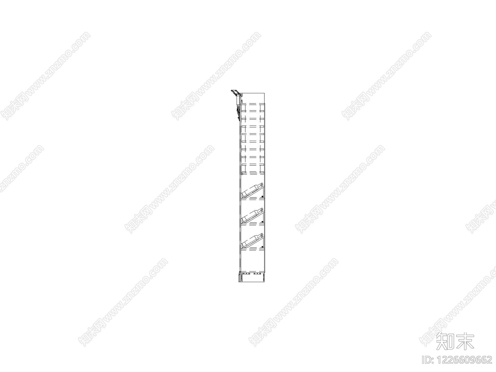 楼梯栏杆扶手cad施工图下载【ID:1226609662】