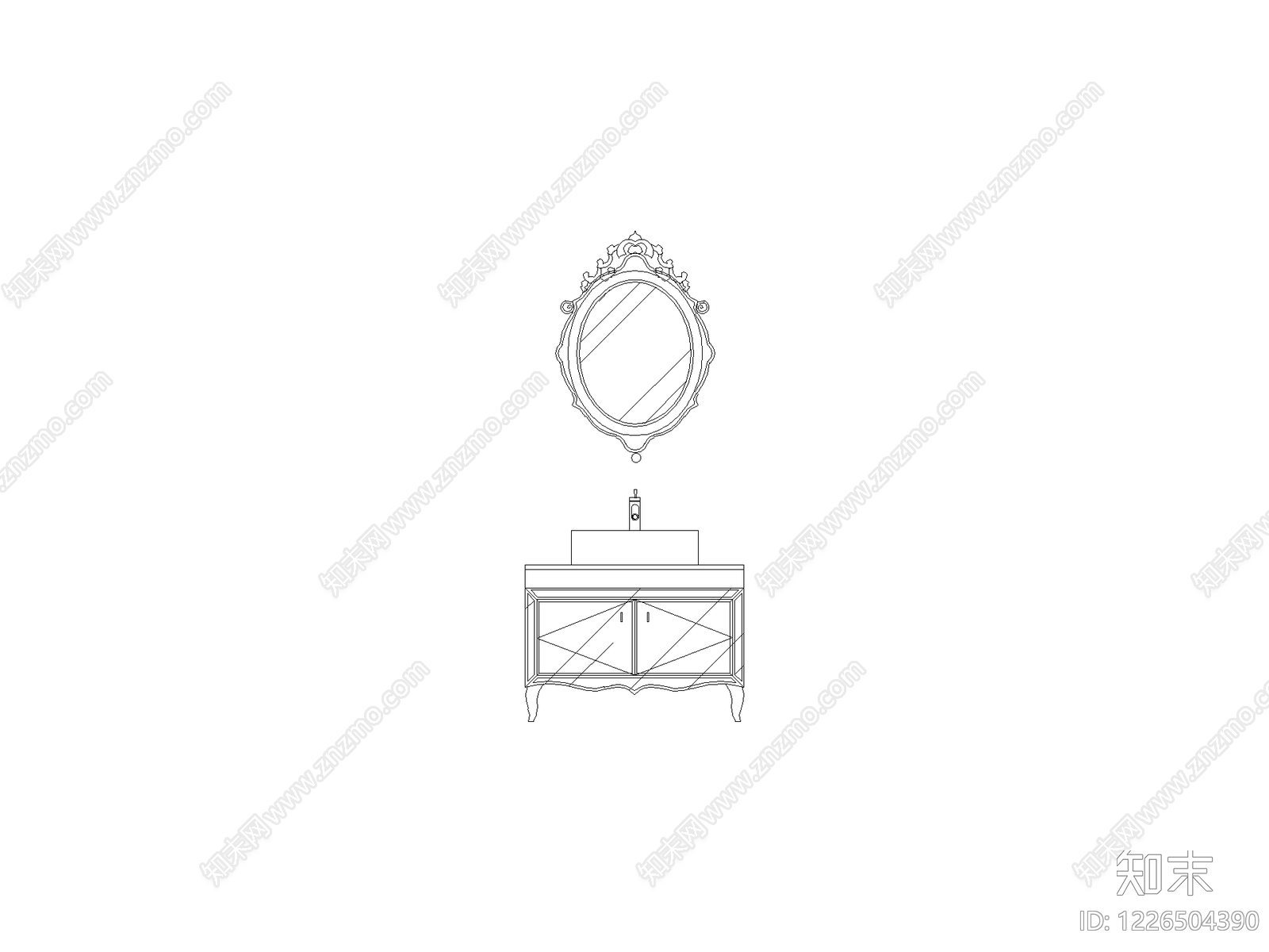 柜子cad施工图下载【ID:1226504390】