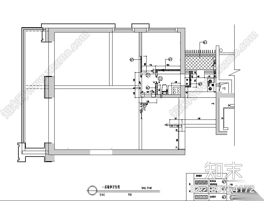 [广东]现代风格跃层样板房设计施工图（附效果图+物料）cad施工图下载【ID:180754172】