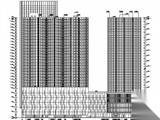 [石家庄]某国际财富中心建筑扩初图cad施工图下载【ID:166727181】