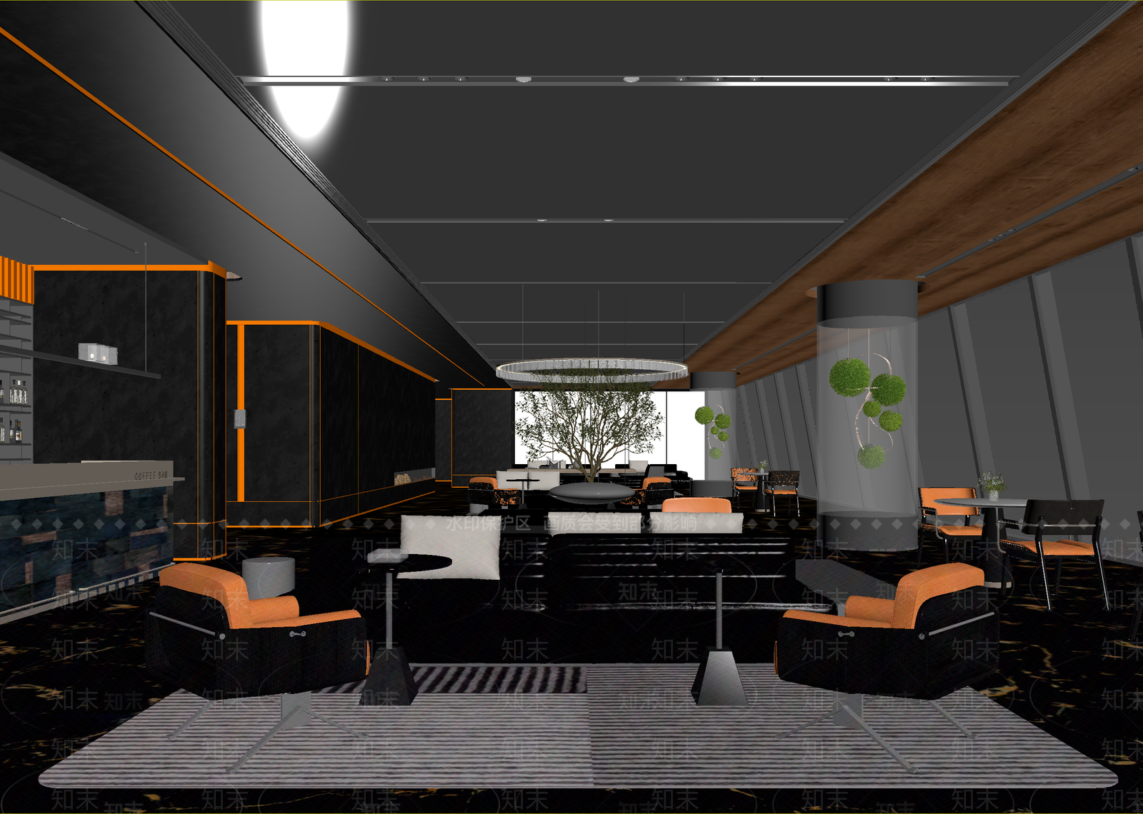 现代咖啡厅3D模型下载【ID:1214715729】