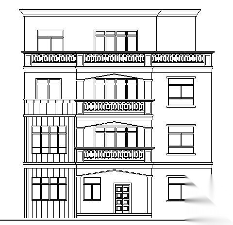 某四层私人别墅建筑施工图cad施工图下载【ID:149894160】