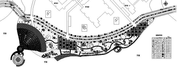 最全滨河景观绿化设计施工图合集（赠CAD植物平面图例）cad施工图下载【ID:160916133】