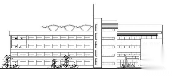 某市四层精神病院门诊楼建筑方案设计cad施工图下载【ID:151593130】