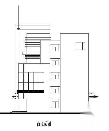 某市四层精神病院门诊楼建筑方案设计cad施工图下载【ID:151593130】