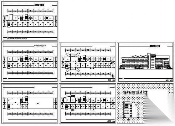 某市四层精神病院门诊楼建筑方案设计cad施工图下载【ID:151593130】