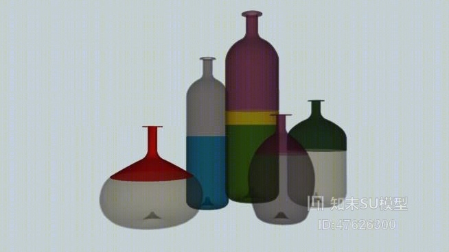 摆件组合SU模型下载【ID:47626300】