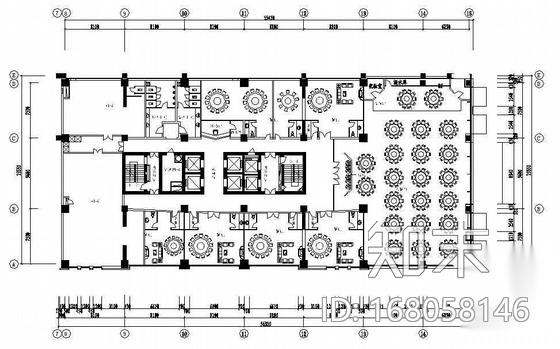 某酒店装修方案图cad施工图下载【ID:168058146】
