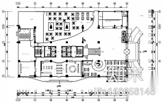 某酒店装修方案图cad施工图下载【ID:168058146】