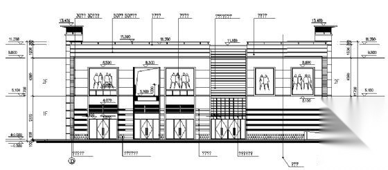 某二层商业用房建筑方案图cad施工图下载【ID:151509159】