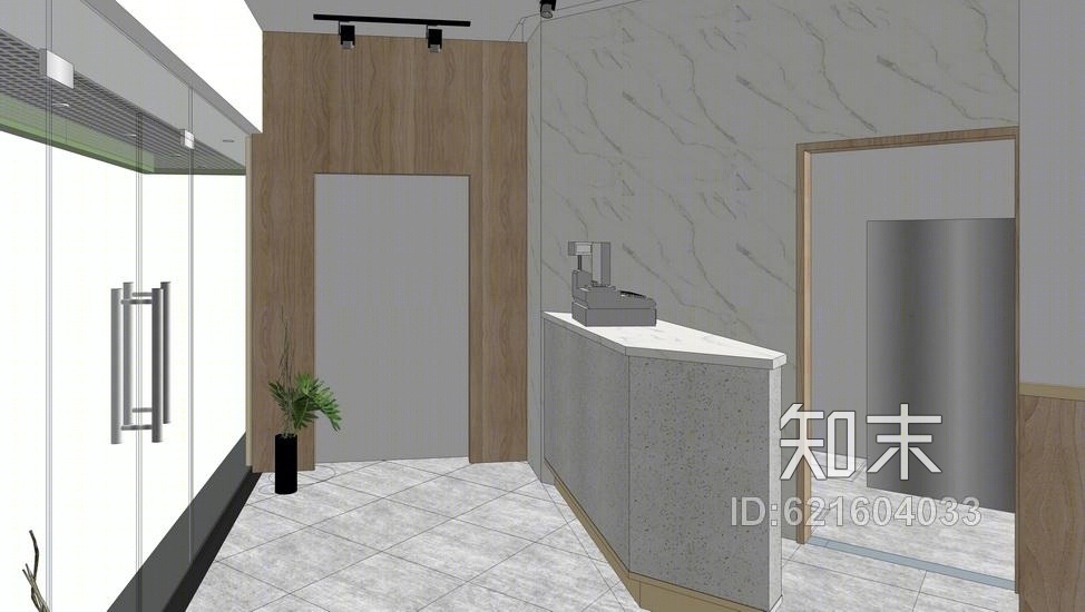面包店烘焙店SU模型下载【ID:621604033】