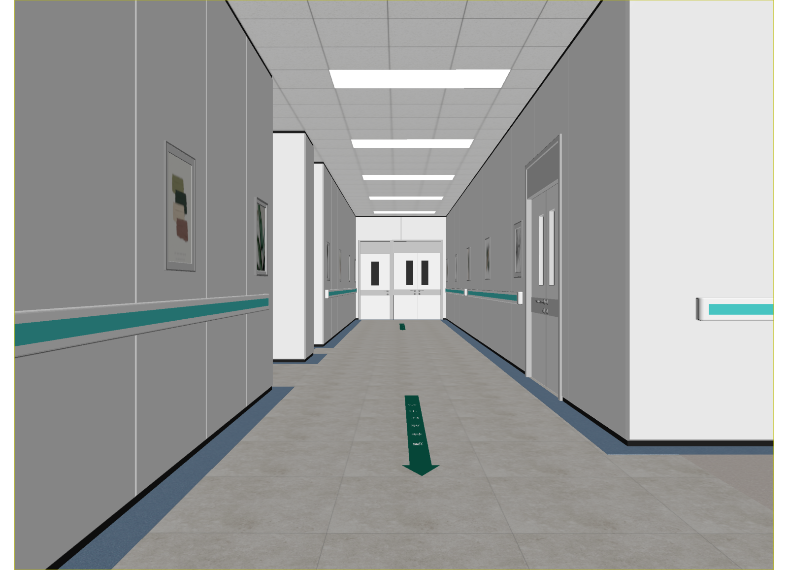 现代走廊3D模型下载【ID:1214703930】