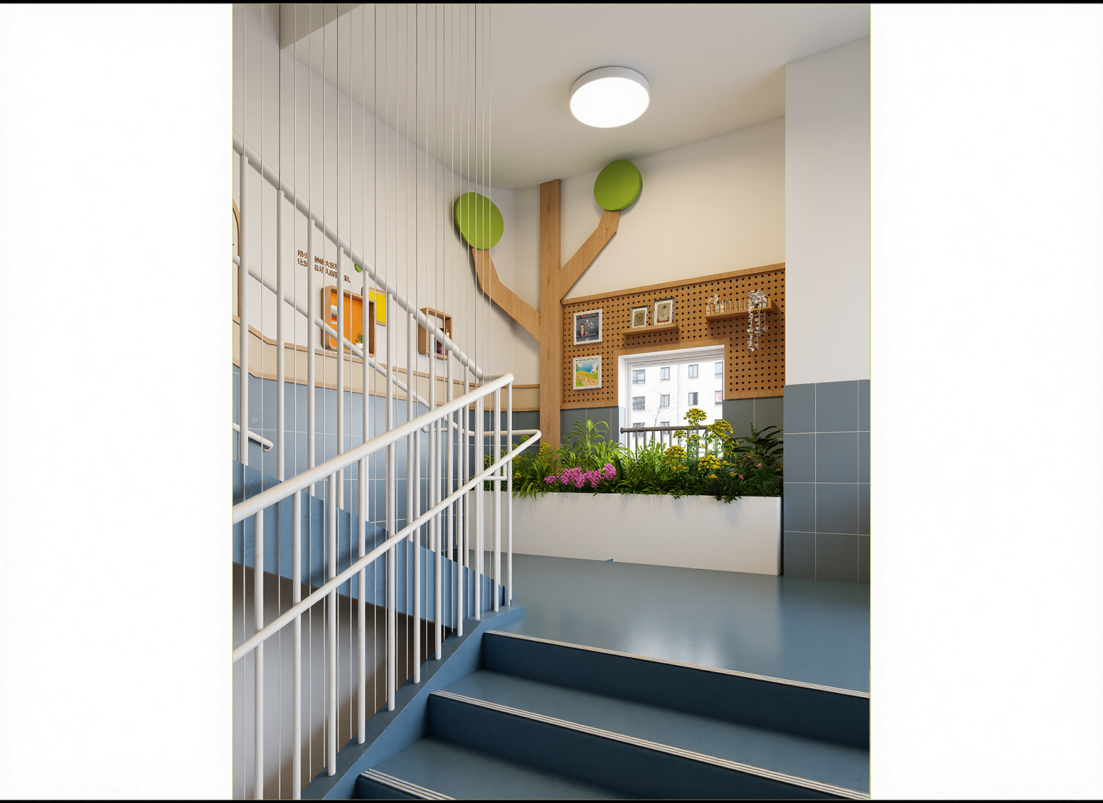 现代楼梯间3D模型下载【ID:1215119090】