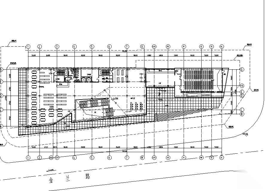 现代风格图书馆建筑设计方案文本+CAD+SU模型cad施工图下载【ID:151537185】