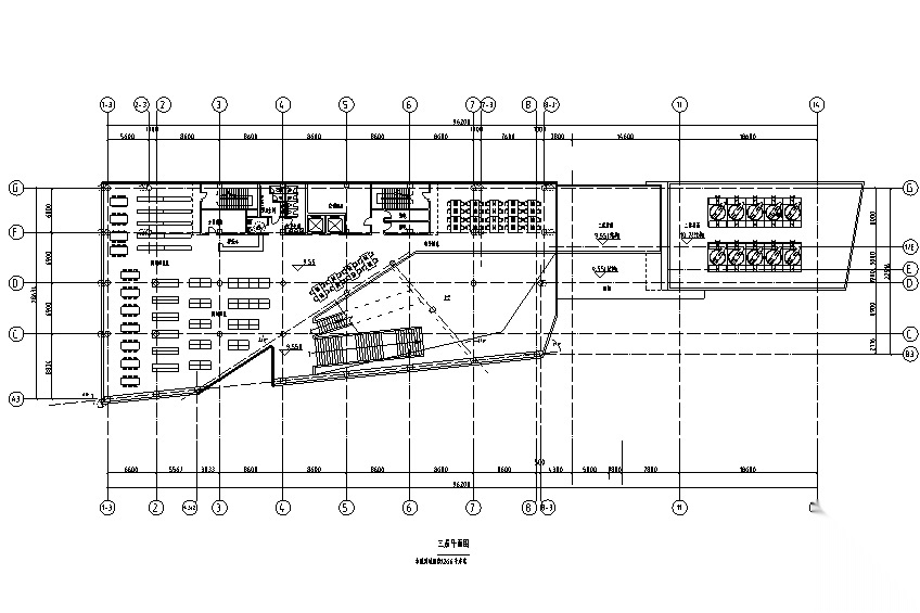 现代风格图书馆建筑设计方案文本+CAD+SU模型cad施工图下载【ID:151537185】