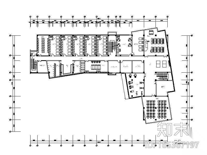 某区级消防站办公楼装修图施工图下载【ID:165367197】