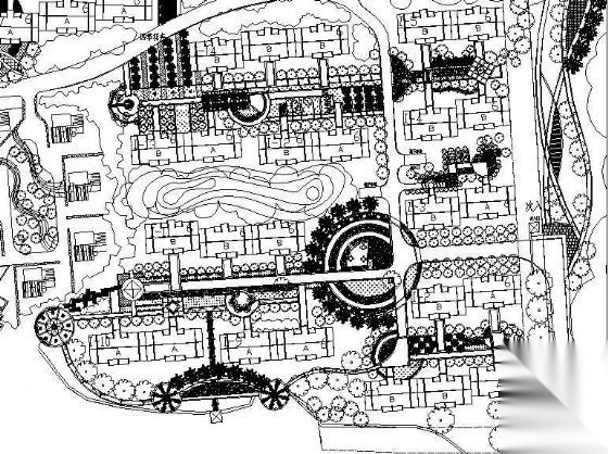 昆明花园小区景观设计施工图施工图下载【ID:161120161】