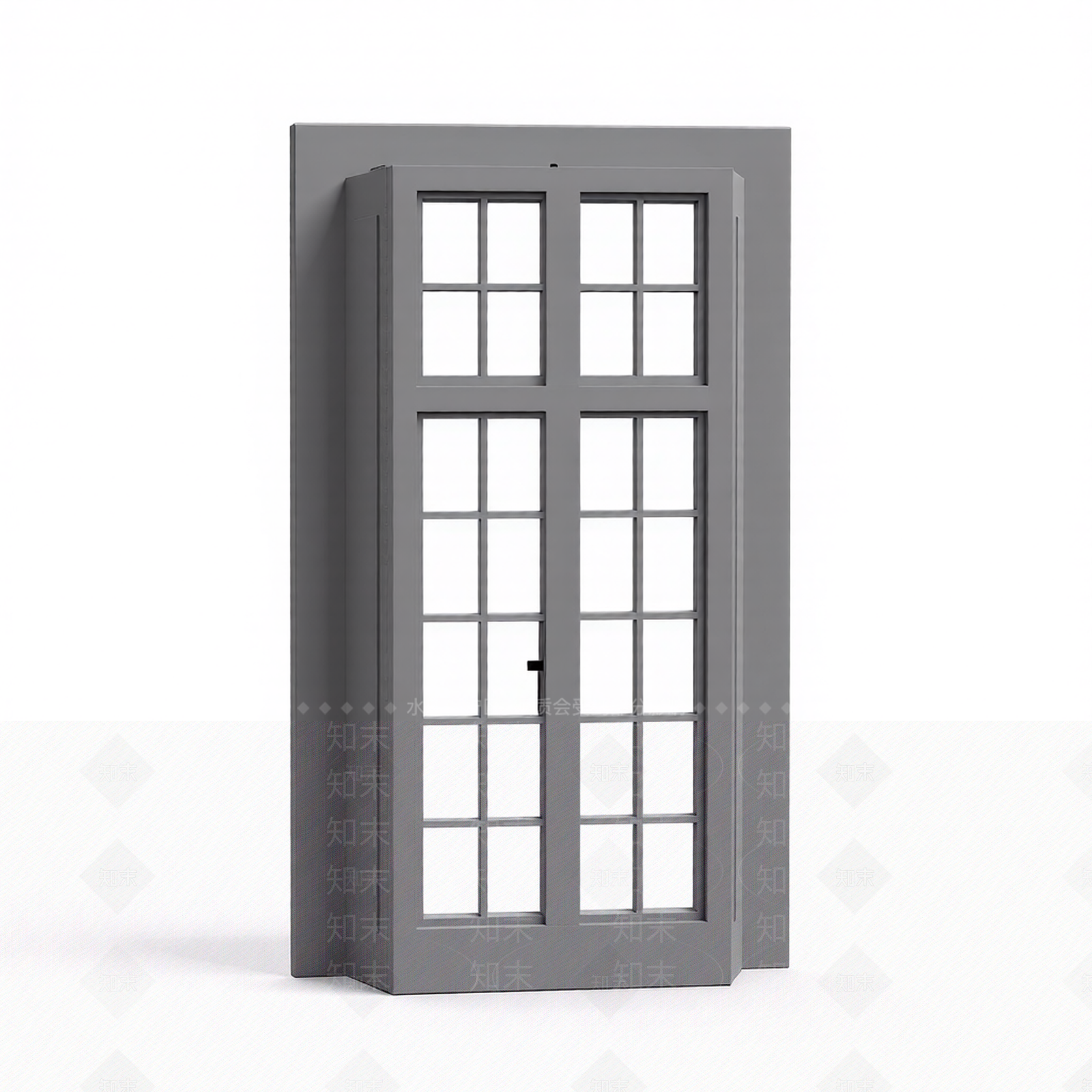 双扇玻璃门组件3D模型下载【ID:1206193039】