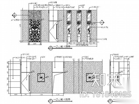 [陕西]某精品养生会所室内设计施工图cad施工图下载【ID:161846125】