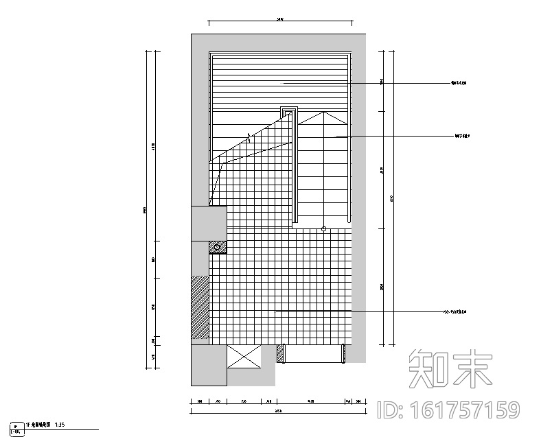 天域阁混搭风格中餐厅设计施工图（附效果图）cad施工图下载【ID:161757159】