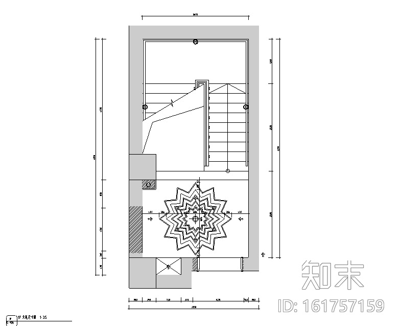 天域阁混搭风格中餐厅设计施工图（附效果图）cad施工图下载【ID:161757159】