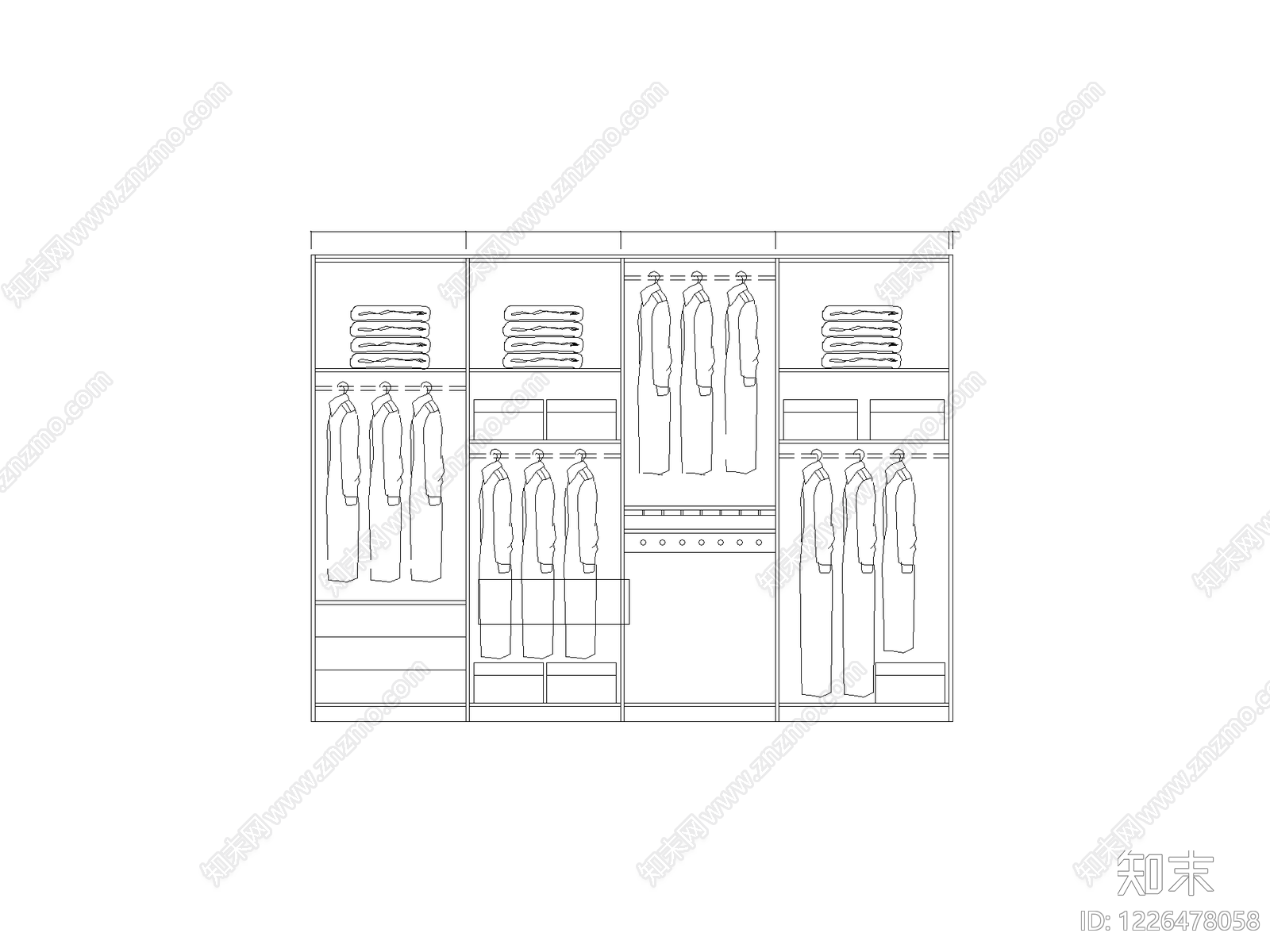 柜子cad施工图下载【ID:1226478058】