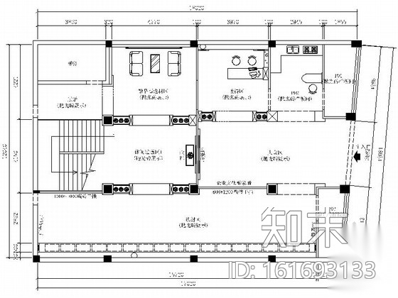 [湖南]大型现代品牌陶瓷展厅设计装修施工图施工图下载【ID:161693133】