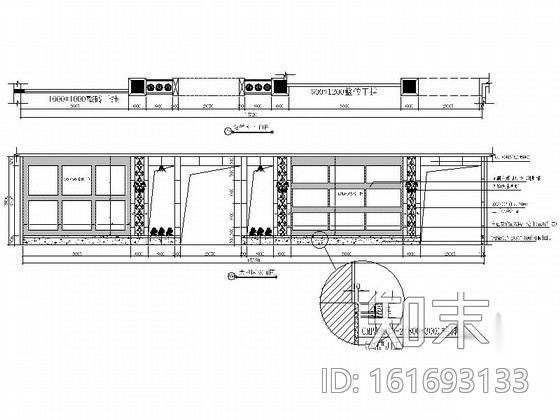 [湖南]大型现代品牌陶瓷展厅设计装修施工图cad施工图下载【ID:161693133】
