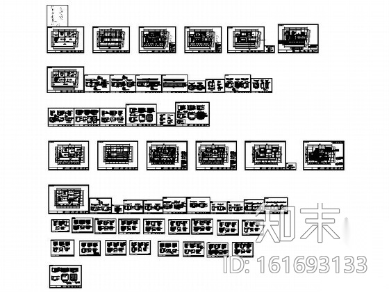 [湖南]大型现代品牌陶瓷展厅设计装修施工图cad施工图下载【ID:161693133】