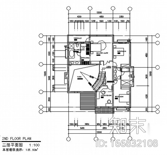 某街区式布局式别墅群规划含讲义（原创作品）cad施工图下载【ID:166832108】