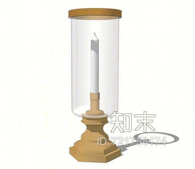 蜡烛烛台灯摆设SU模型下载【ID:721758174】