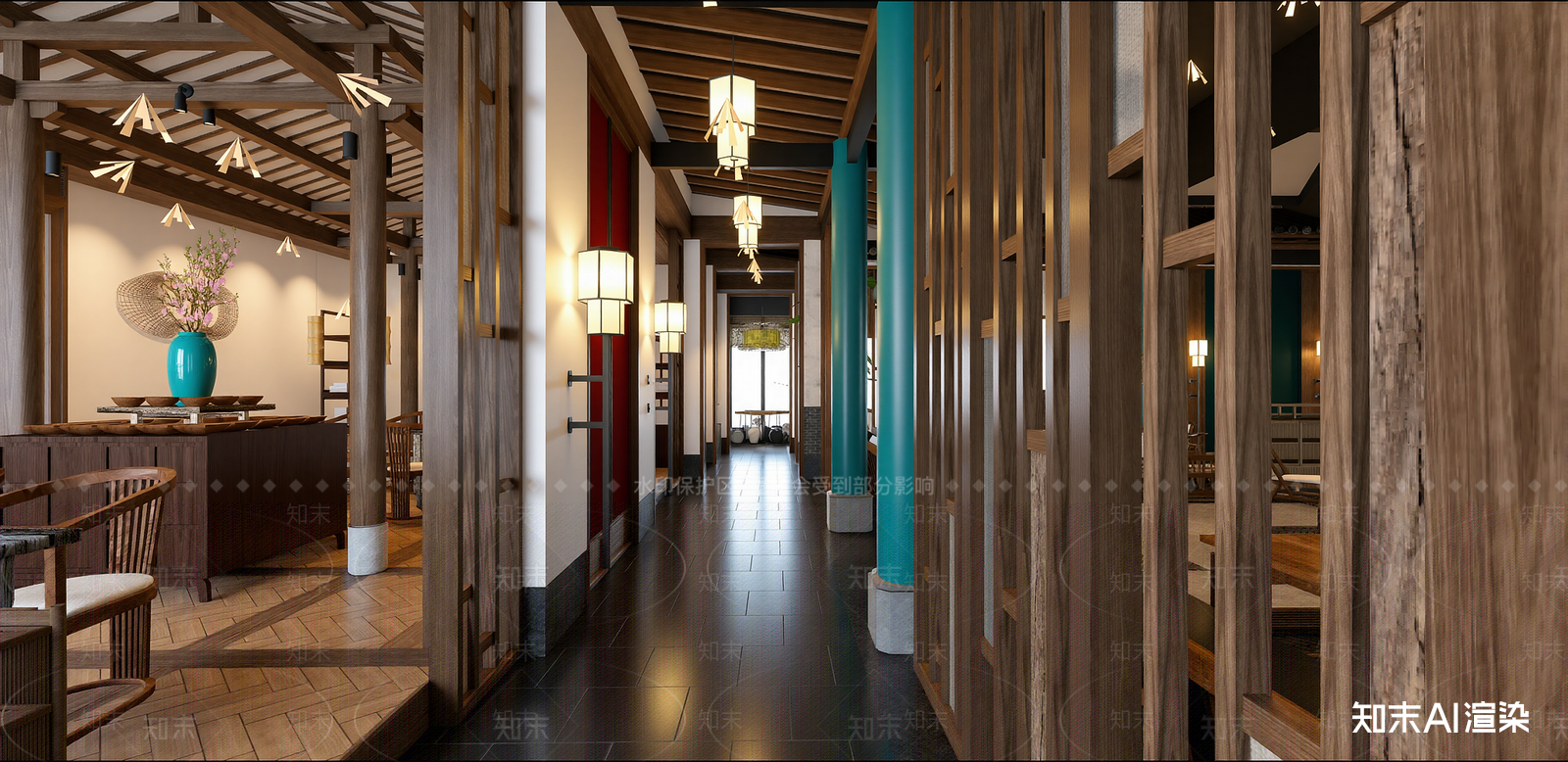 中式中餐厅SU模型下载【ID:1215954002】