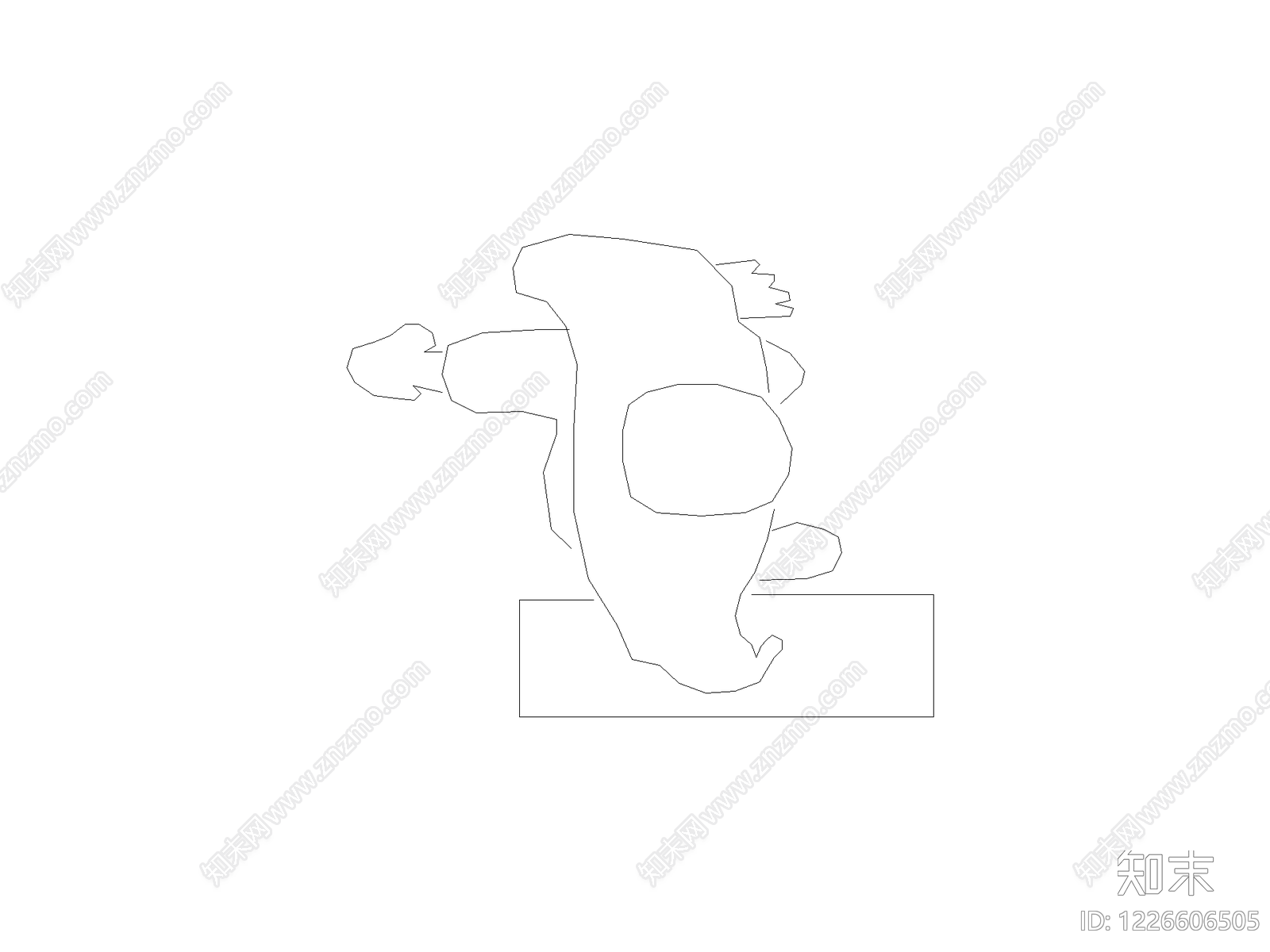 现代人物CAD图纸