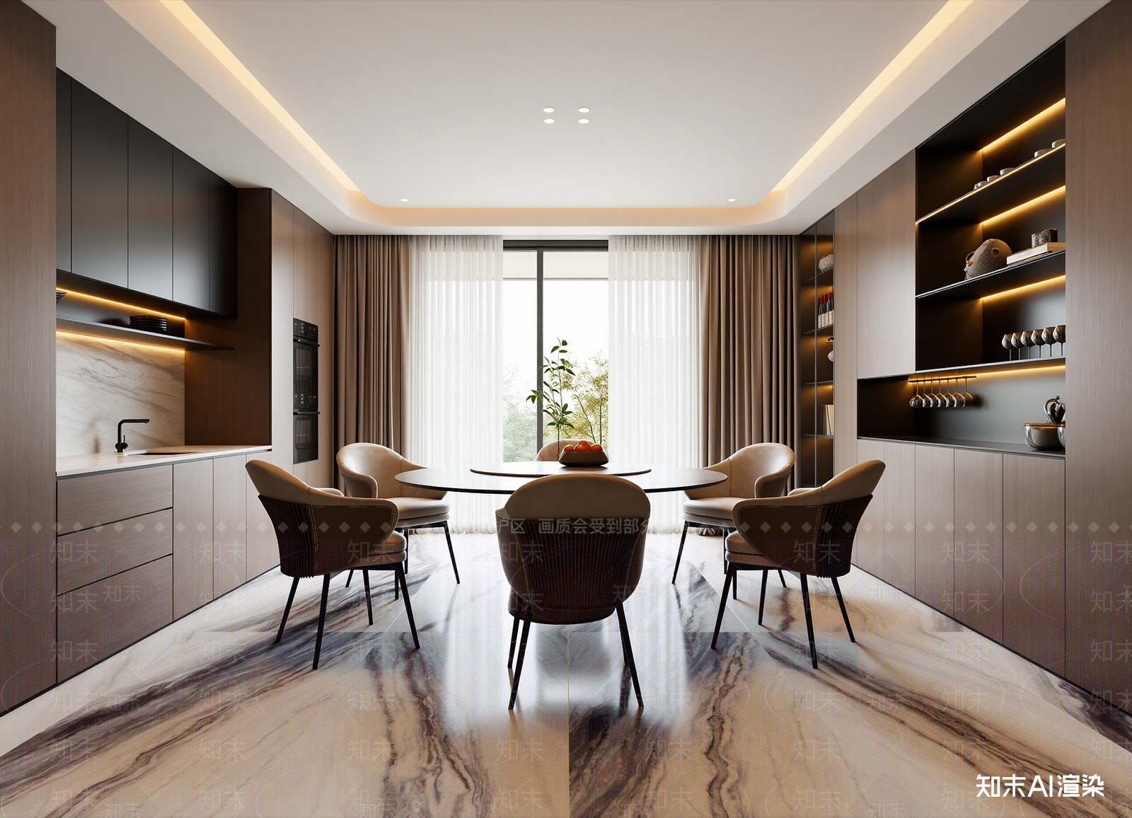 现代茶餐厅3D模型下载【ID:1214060979】